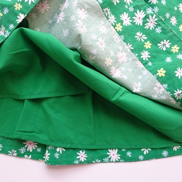 Nordstrom 1901 Women's Dress Sleeveless Floral Flowers Lined Green Party Size 10 - Picture 11 of 12